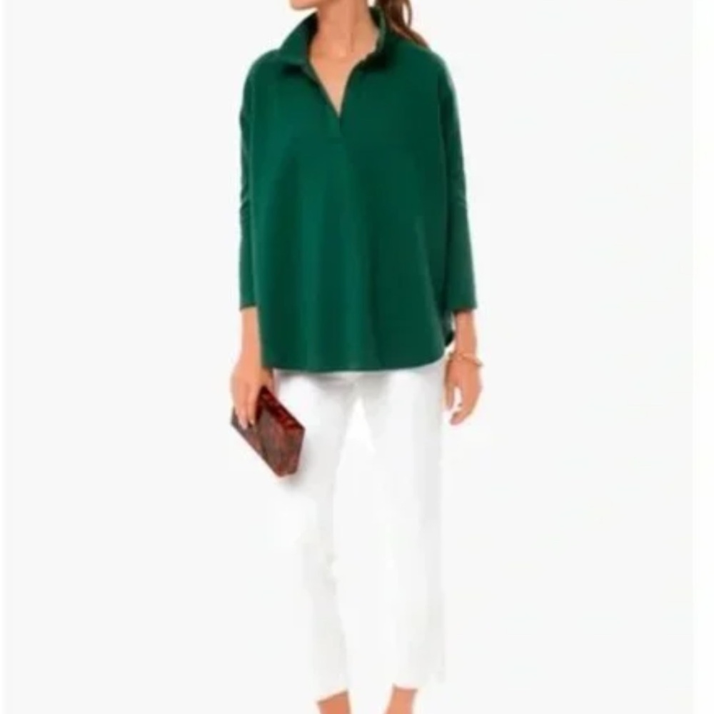 Tuckernuck Pomander Place Easy Polo in Jaguar Green XS/S